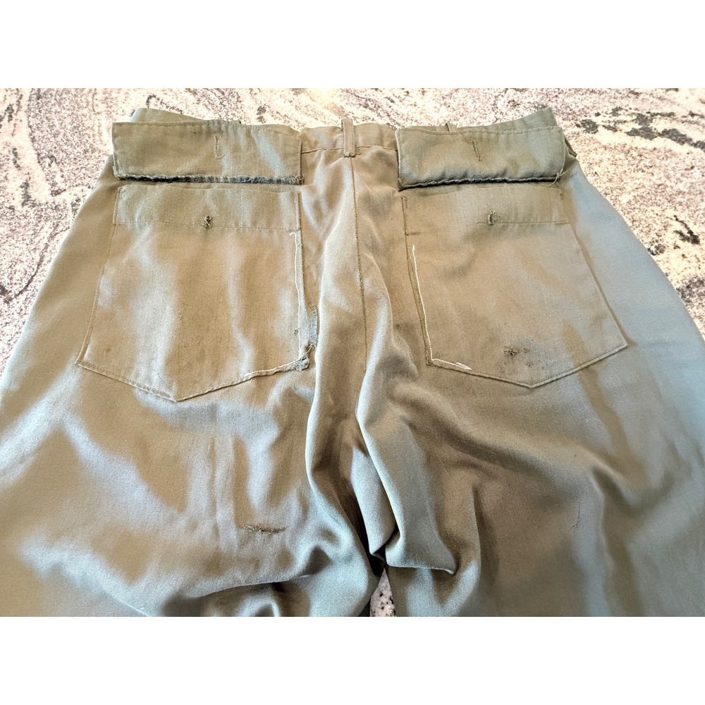 Vintage 1978 Lion Uniform Military Fire Resistant Aramid Trousers Olive Drab 36 - Picture 7 of 11